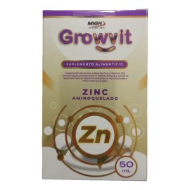 Growvit Multivitaminico Infantil Zn Zinc Aniquelado Sabor Natural