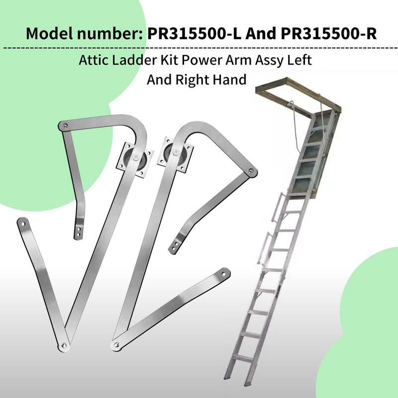 PR315500-LH and PR315500-RH Attic Ladder Kit Power Arm Assy Left