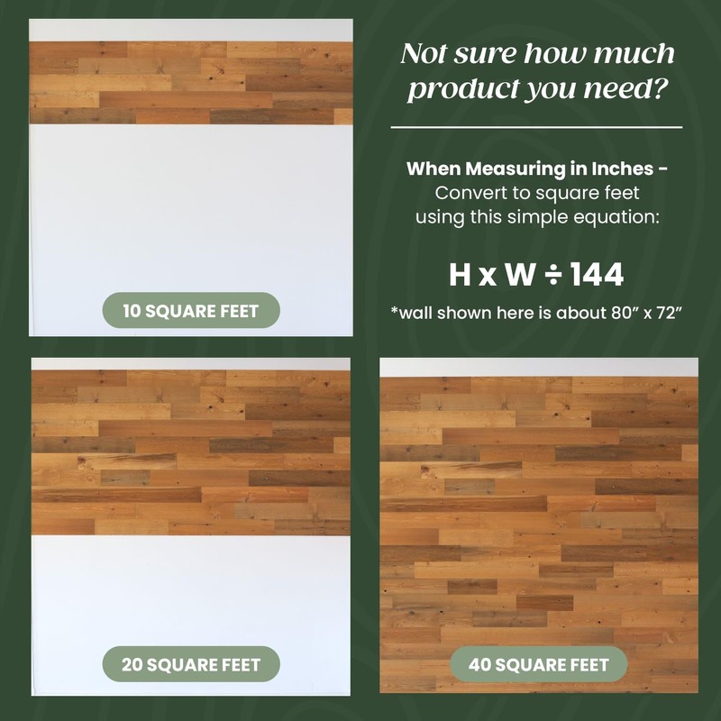 TIMBERCHiC 100% Reclaimed Wood Wall Planks - Made in USA
