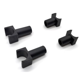 Wheelchair Seat Rail Guide,Fits 7/8 Inch Tubing,Front Rear Set,for Silver Sport 1 Wheelchair and K1 Wheelchair,Replacement Parts Seat Rail guide-19mm Diameter,STDS1070,STDS004602(4Pcs,Black)