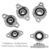 DiGiYes 4Pcs KFL000 10mm Inner Bore Mounted Flange Mounted Pillow