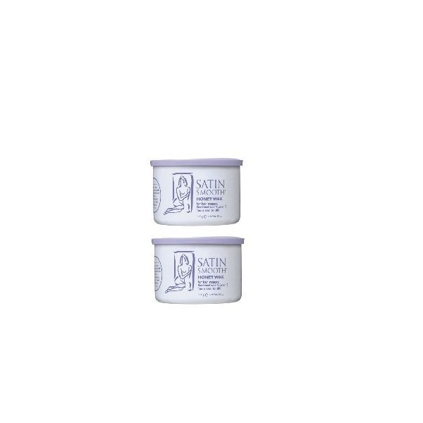 Satin Smooth Honey Wax with Vitamin E 2 Pack by Satin Smooth