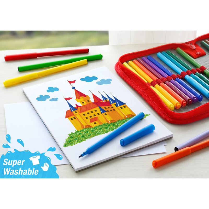 Faber-Castell Castle 554202 Felt Tip Pens Pack of 24 in