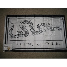 3X5 Benjamin Franklin Join Or Die Flag Heavy Duty Indoor Outdoor Nylo