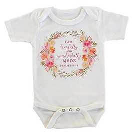 Fearfully and Wonderfully Made Psalms Chapter 139:14 Onesie/Bodysuit (0-3 months)