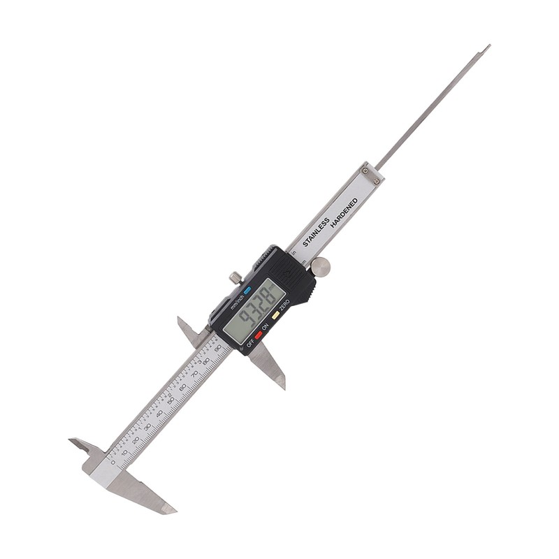 Digital Display Caliper Stainless Steel LCD Electronic Measuring Ruler with