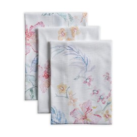 Maison d' Hermine Kitchen Towel, 100% Cotton Set of 3, Quick Dry Clean Tea Towel, Dining Room, Banquet, Paradise Island - Spring/Summer (50cm x 70cm)