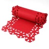 9pce Red Felt Christmas Table Linen Set - Including 2m