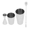 Boston Cocktail Shaker Set Multifunctional 304 Stainless Steel Vintage Print