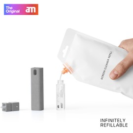 am Cleaning Liquid Refill Bottle (200ml / 7 oz) – Refill for Screen Cleaners | Cleaning Spray for Phones, Tablets, Laptops | Alcohol-Free, Ammonia-Free, Eco-Friendly & Portable