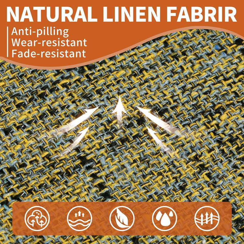 SINOSSO Thickened 2.5" Dining Chair Cushion, Soft Blended High Density