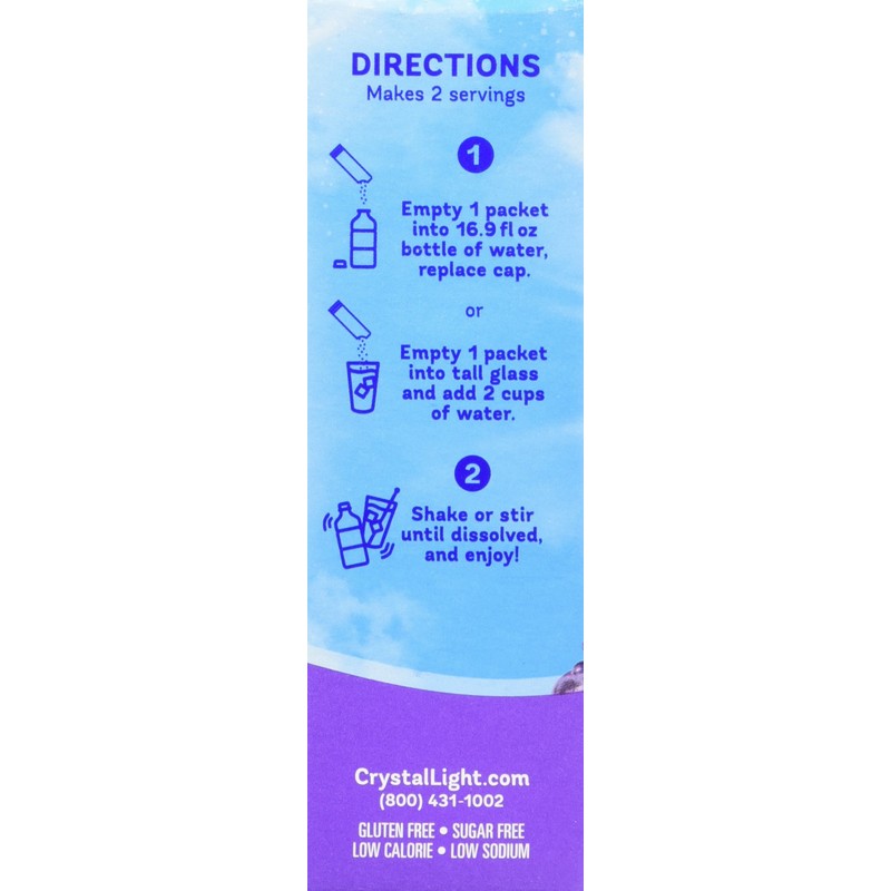 Crystal Light On The Go Energy Grape - Caffeine Energy