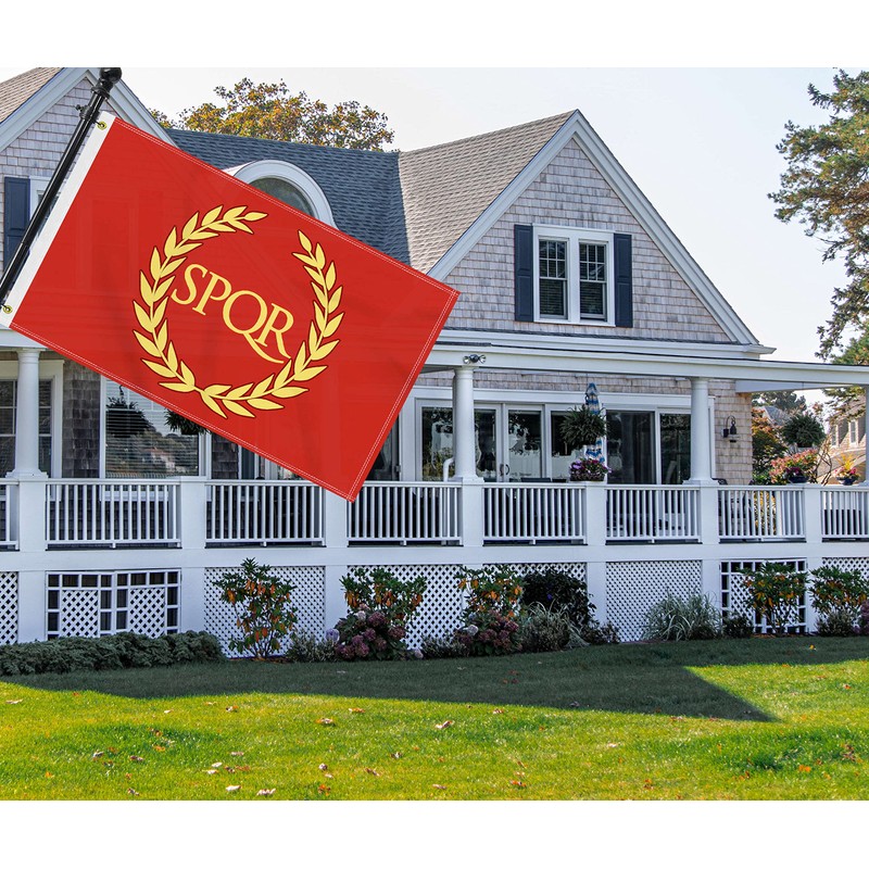 3×5 FT Roman Empire Flag, Large 100D SPQR Outdoor Banner,Canadian