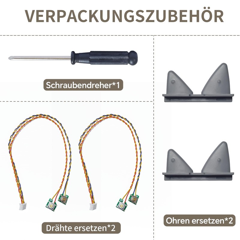 Giklux Toniebox Ears Replacement Parts Set, Replacement Ears for Toniebox