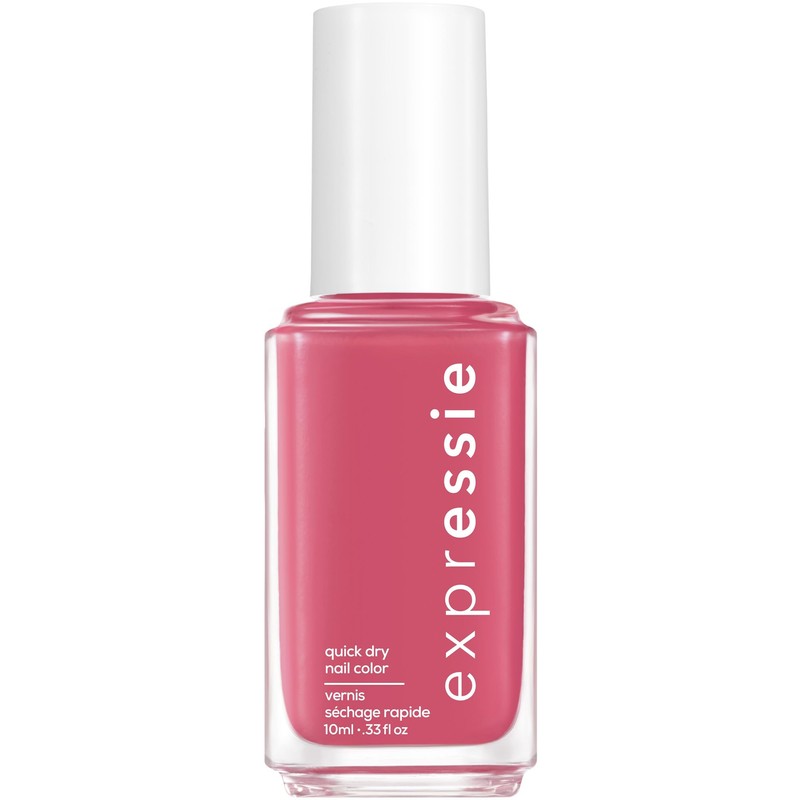 Essie expressie, Quick-Dry Nail Polish, 8-Free Vegan, Hot Pink, Crave