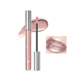Flüssiger Lippenstift, 2-in-1 Lipstick＆Lidschatten Lippenstift, Schimmernde Lippenstifte, Antihaft-Lipgloss, Eyeshadow Mehrzweckfarbe, Lipstick Lipsticks, Langanhaltende Farbe, Helles Rosa, lipliner-2