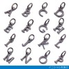 The Kiss SCH717-SK4035BK-50 Initial Silver Necklace, Simple, Anniversary, Birthday, Wrapping,