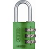 ABUS 145/30 C Aluminum Resettable Combination Padlock, 3 Dial, Green