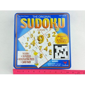 Cardinal Industries Sudoku/Kakuro Deluxe Game Tin