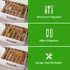 KITCHENTREND Bamboo Silverware Organizer, Expandable Silverware Drawer Organizer, Adjustable Kitchen