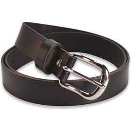 Hawkdale Womens Leather Belt - 1 Inch Skinny - Black, Brown, Tan - Made In The UK # 803-400 [Black] [Medium - 32" - 36" (80-90 cm)]