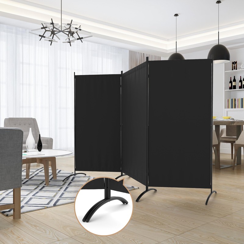 Kecreque Room Divider 3 Panel Room Dividers and Folding Privacy