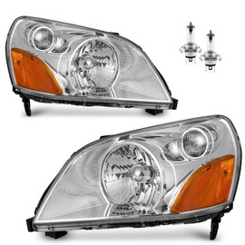 Vizotae Headlights for 2003-2005 Honda Pilot EX LX, for 2004-2005 Honda Pilot EX-L Headlamp Replacement, High/Low Beam W/Bulbs, Driver&Passenger Side