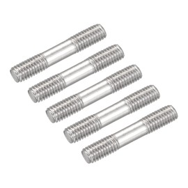 METALLIXITY Stud Screw Ends Stud Bolt M5 Screw 30mm Length 5pcs 304 Stainless Steel Home Repair