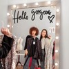 Hello Gorgeous Wall Decor 3D Wooden Hello Gorgeous Sign, Black
