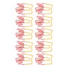 100Pcs Paper Clips Cute French Fries Shape Electroplating Process Lightweight