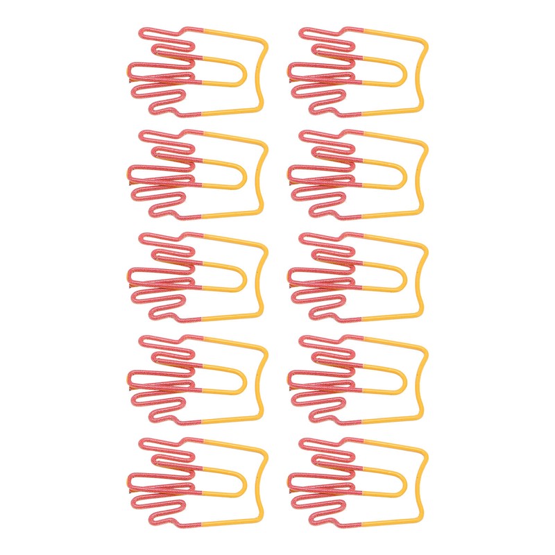 100Pcs Paper Clips Cute French Fries Shape Electroplating Process Lightweight