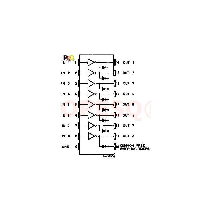 POPESQ® ULN2803 NPN Darlington Transistor Array with Socket #A23 (Pack