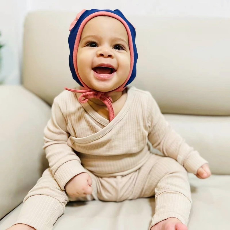 LACOFIA 2 Pack Baby Beanie Earflaps Hat Infant Toddler Girls