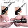 Pack of 2 Impact Wrench Bit Adapter, 1/2 Inch Square