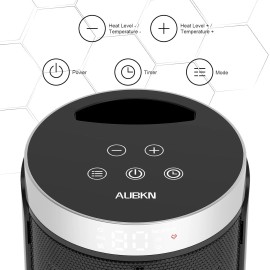 AUBKN Space Heater, AUBKN Small Portable Electric Heaters for Indoor Use with Thermost