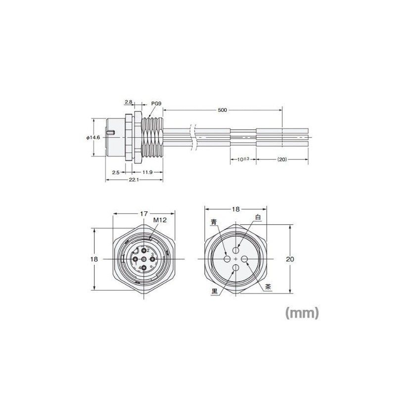 OMRON XS5P-D426-5 Round Waterproof Connector