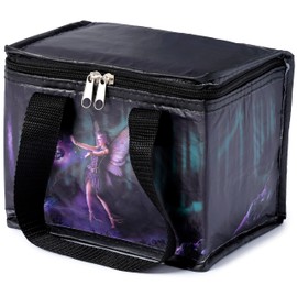 Puckator Cool Lunch Bag Natasha Faulkner Dark Fairy Design Made Out of Recycled Plastic Bottles - Insulated Lunch Bag for Women Men Children - Lunch Box Bag for Work & School Beach Picnic Accessories