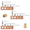 120PCS 3D Printing Brass Nuts M3x4x5mm Threaded Insert Knurled Brass