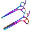Purple Dragon - Tijeras profesionales para peluquería (14 cm, 15
