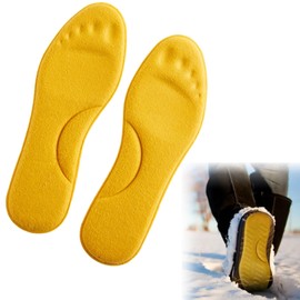 Self-Heating Insoles, Foot Warmer, Foot Warmer Insoles, Sole Warmer, Reusable, Toe Warmer, Heat Soles, Heat Pads Feet, Heat Soles, 100% Natural Heat, for Skiing, Camping, Hiking (39-40)