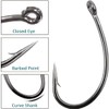 200PCS Carp Fishing Hooks Curve Shank Barbed and Barbless Carp