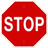 Stop Sign, Street Stop Sign, 24x24 Inches, Rust Free .040