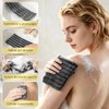 4PCS Zenbody Toalla Exfoliante Japonesa, Doble Cara con 4 Ganchos