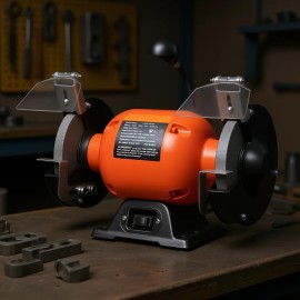Bench Grinder 6-Inch 3450Rpm 250W Induction Motor 36/60 Grit Grinding Wheels General Purpose DIY ToolMax. Power: 250 W, Speed Range: 3450 rpm