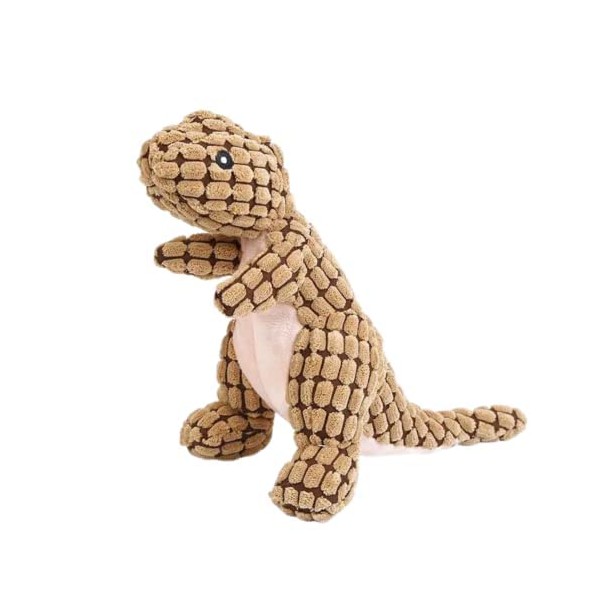 Crazy Comfy Dinosaur Squeaky Plush Dog Toy, Soft Plush Cuddle