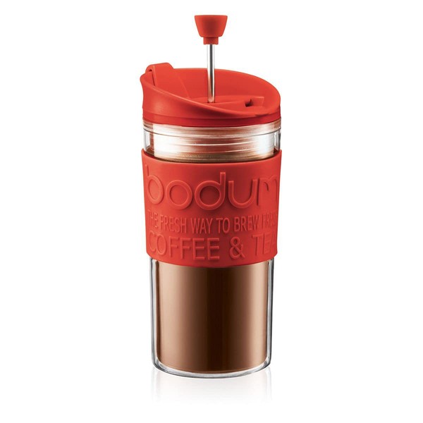 BODUM ボダム TRAVEL PRESS SET トラベルプレスセット フレンチプレス コーヒーメーカー (タンブラー用リッド付き) プラスチック