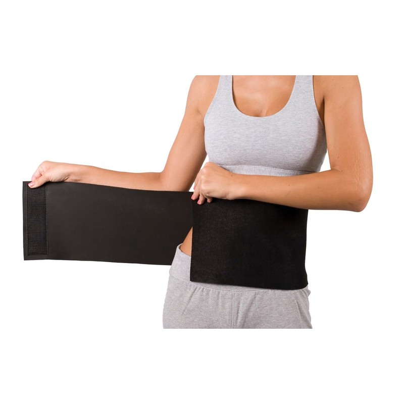 GoFit Waist Away Neoprene Waist Reducing Belt,Black,One Size