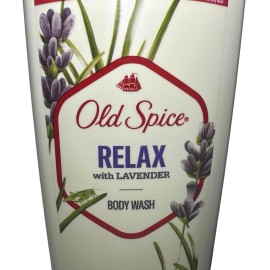 Old Spice Relax with Lavender Scent Body Wash 18 fl oz NEW