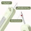 2-in-1 Needle Threader & Seam Ripper: A Multifunctional Sewing Essential.