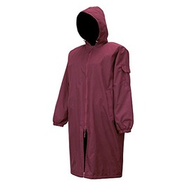 Adoretex Unisex Swim Parka Water Resistant Warm Coat Water Sports Swim Parka for Adults & Kids-PK005-Maroon/Black-AXS
